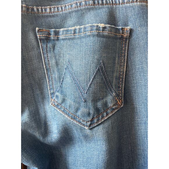 Mother the weekender raw hem jeans in gold rush size 25 - Picture 9 of 12